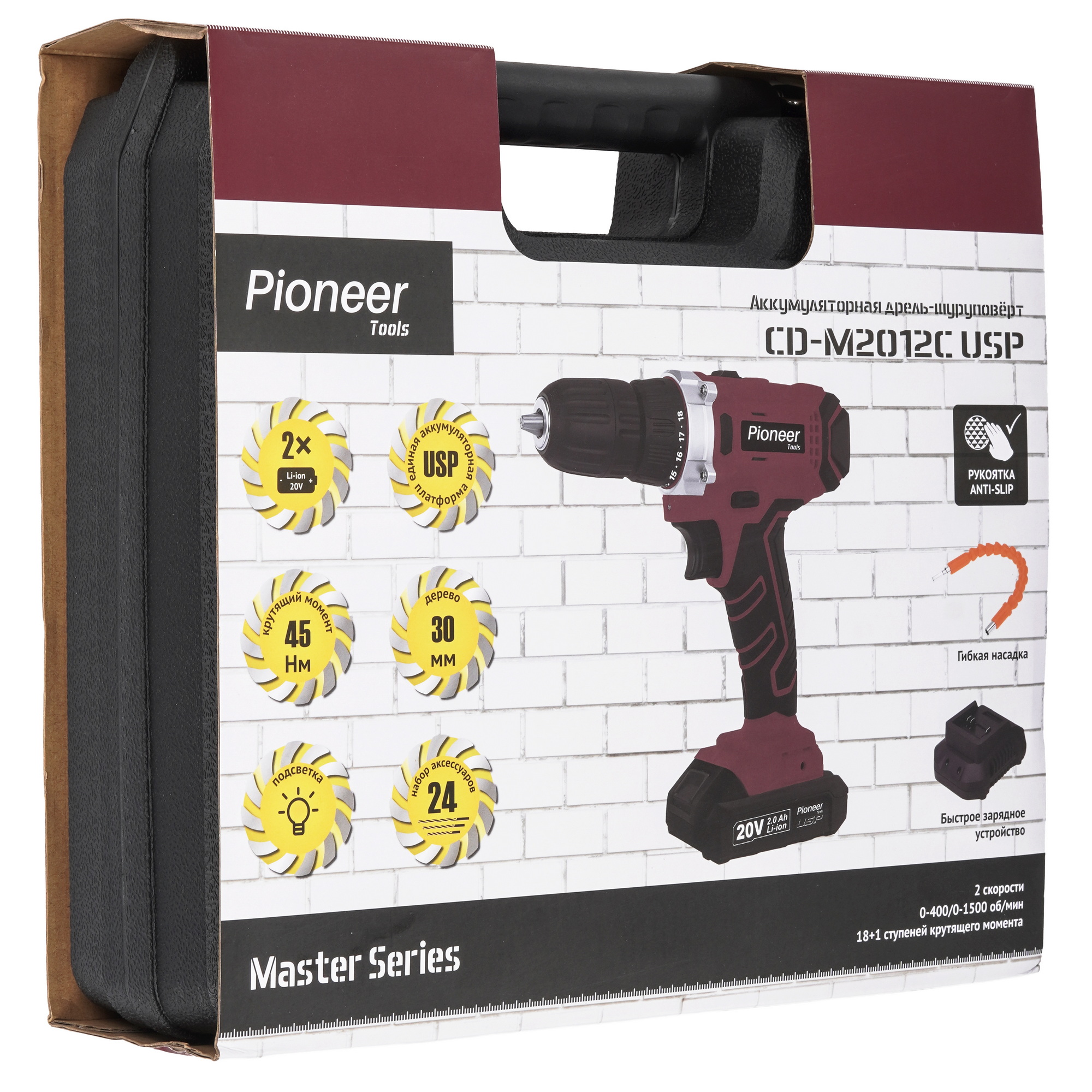 Дрель-шуруповерт Pioneer CD-M2012C USP 9216856 STDN-0072418 - Вид №10