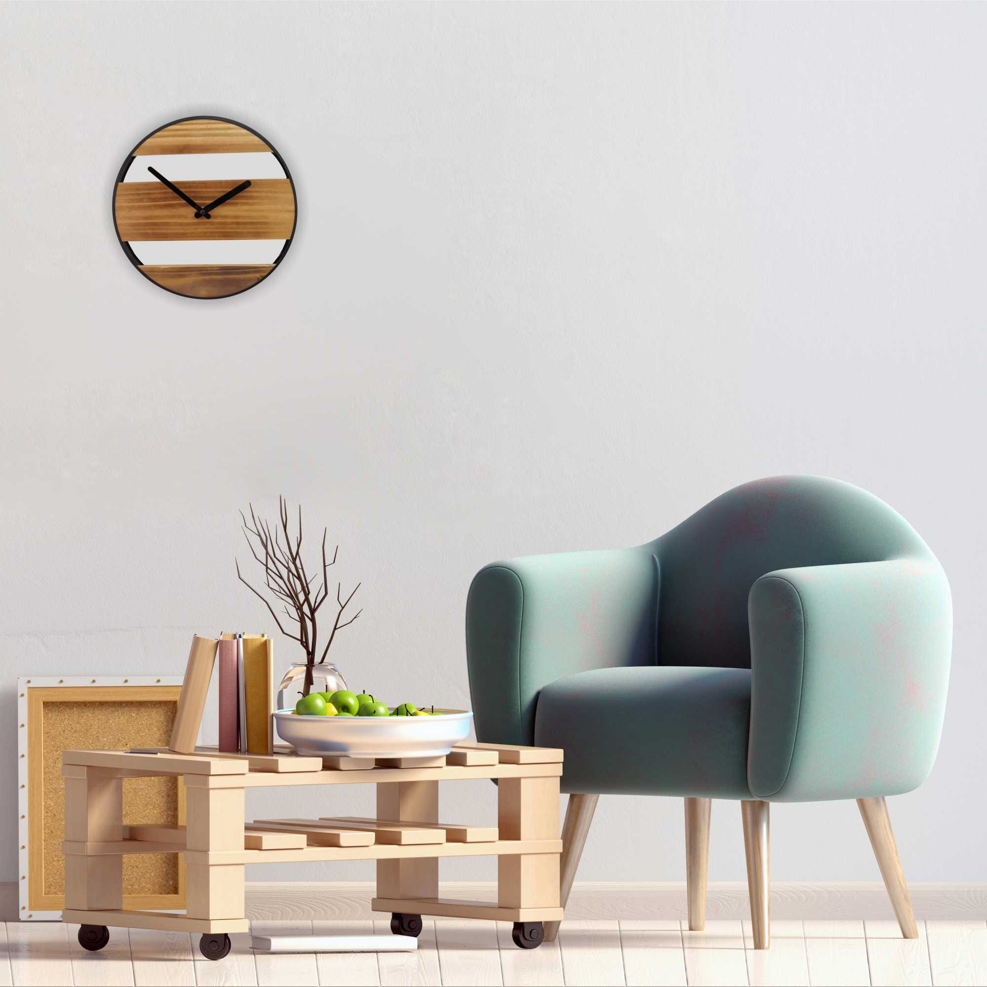 82902875 Часы настенные Apeyron ML200-929 ø30 см металл/дерево Декор Santreyd  - Вид №4