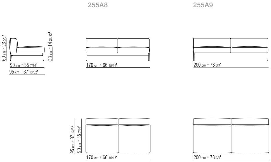 Flexform Секционный диван со съемным чехлом из ткани Romeo sun-id-1480458 - Вид №12