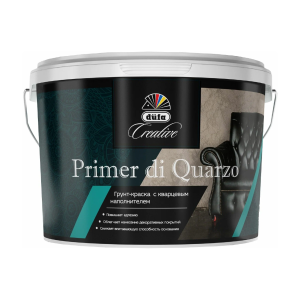 90801834 Грунтовка Creative Primer Di Quarzo белый 9л STLM-0388709 DUFA