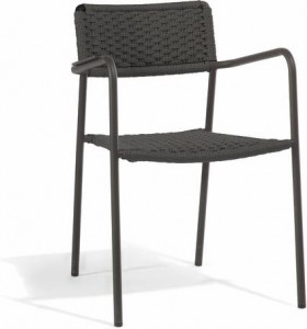 Стул лава веревка 11мм антрацит Manutti Echo