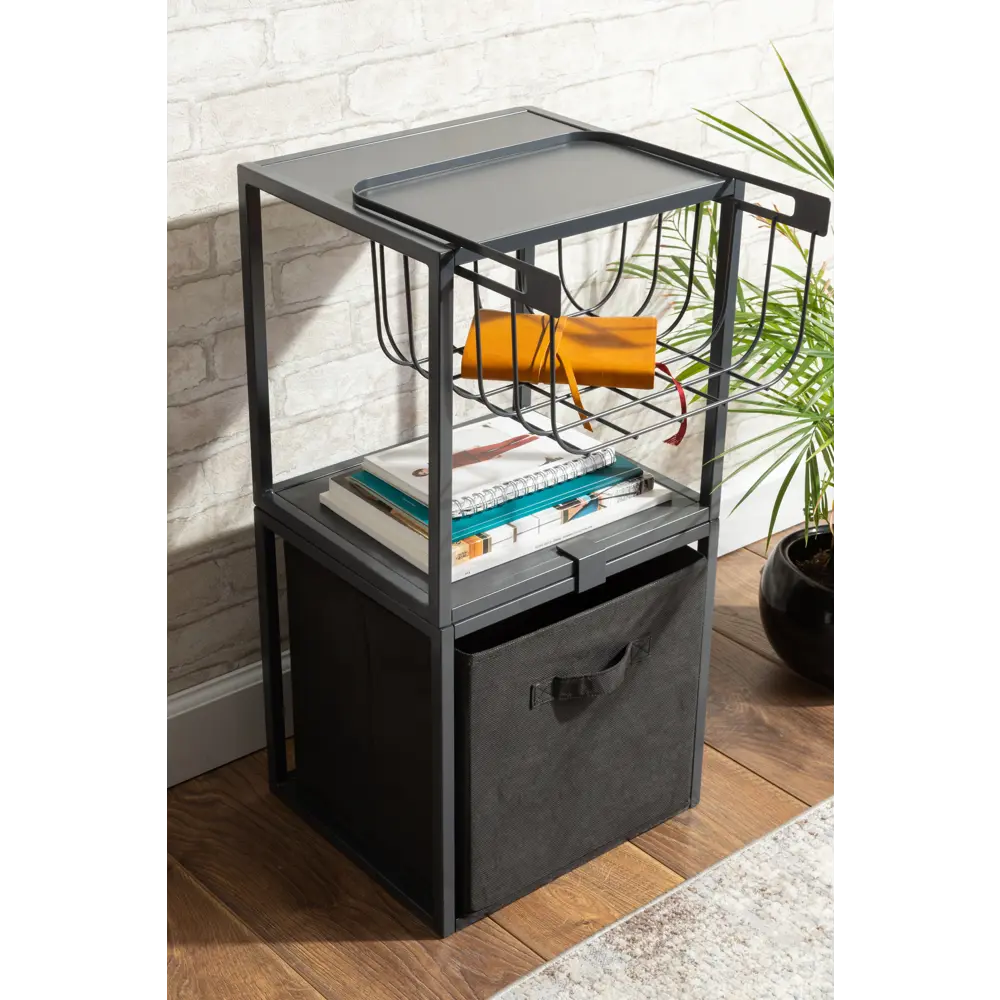 Короб Spaceo KUB для систем хранения - черный складной органайзер 31×31×31 см 81990644 STLM-0016766 - Вид №4