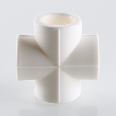 VTp.741.0.040 Фитинг полипропиленовый – крестовина Valtec 40 мм  - Вид №11