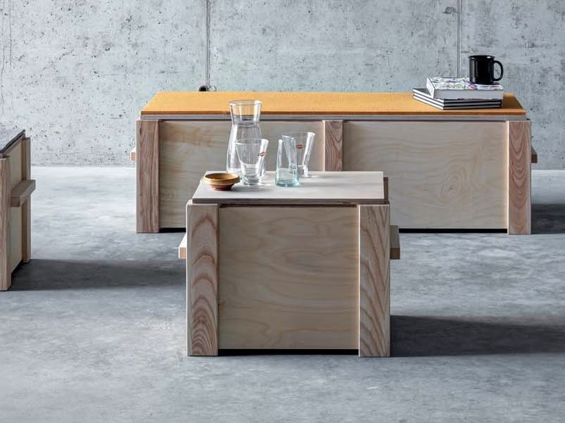 Прямоугольный многослойный журнальный столик с отсеком для хранения FIORONI Крефельд ARCH-00062577