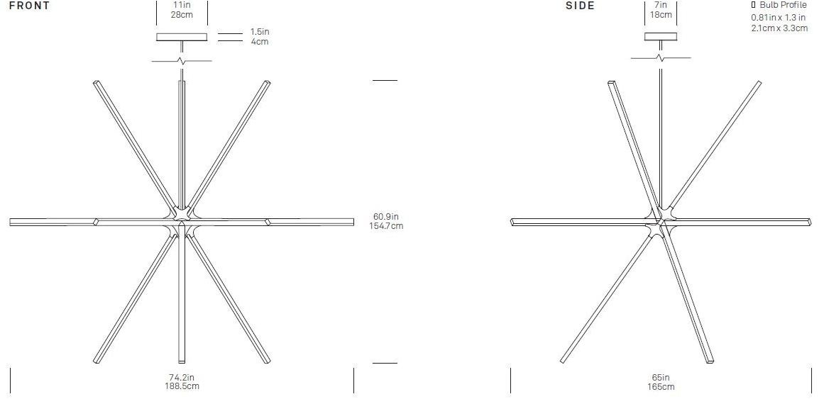 Stickbulb Led подвесной светильник из дерева Boom sun-id-1464884 - Вид №6