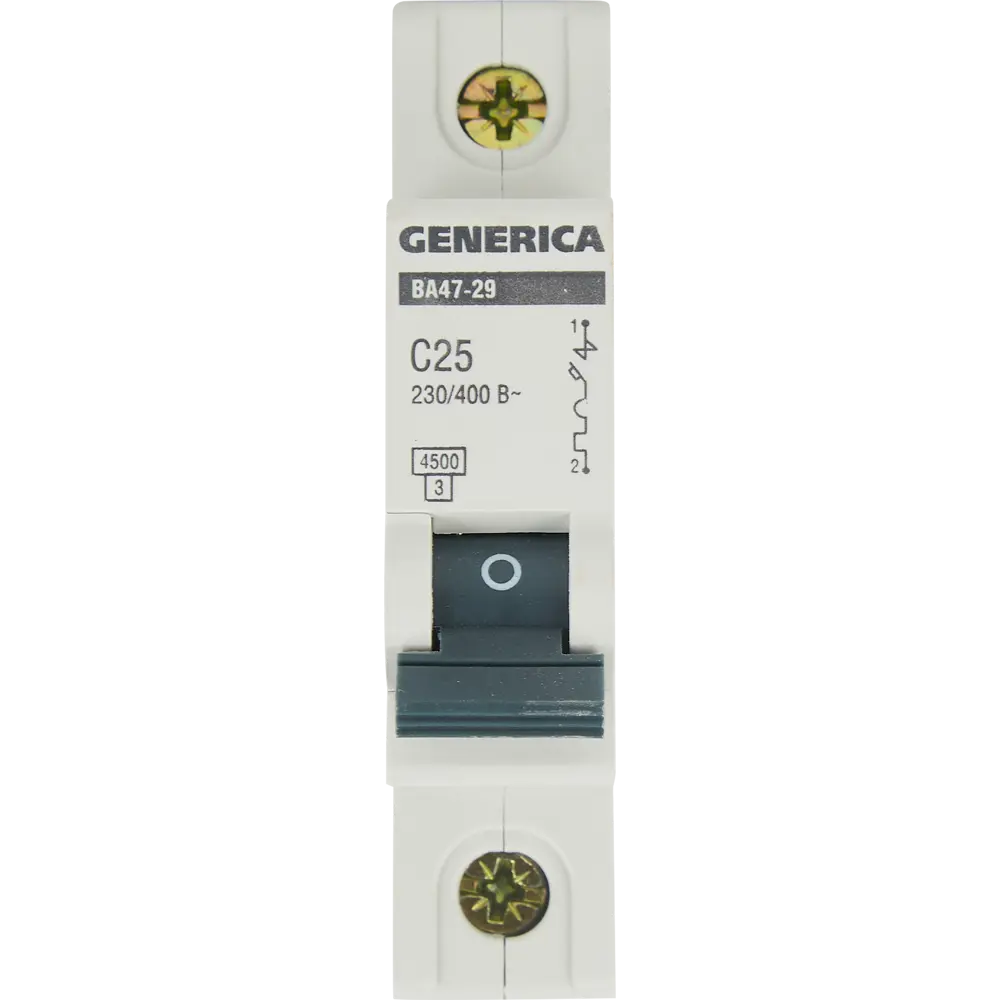 Автоматический выключатель Generica ВА47-29 25А для надежной защиты сети 84798298 STLM-0055294 - Вид №5