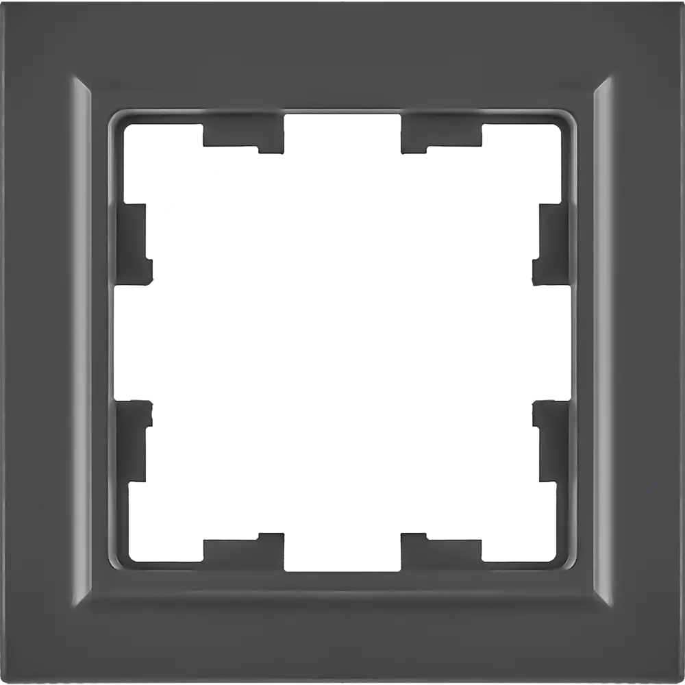 Рамка IEK Brite графит для розеток и выключателей - стильное решение для интерьера 87761349 STLM-1107706