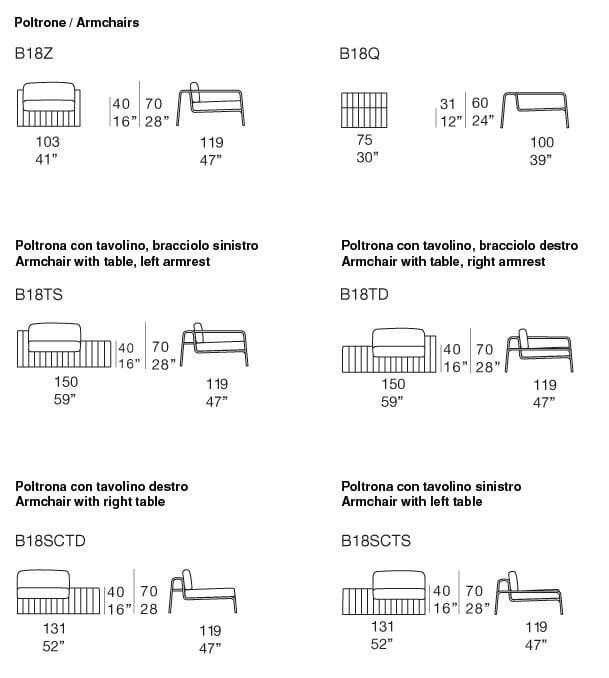 Садовое кресло Paola Lenti рамка ARCH-00034060 - Вид №13