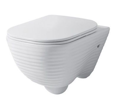 LO005RIM55 Подвесной унитаз настенный Бежевый Disegno Ceramica Loom Италия