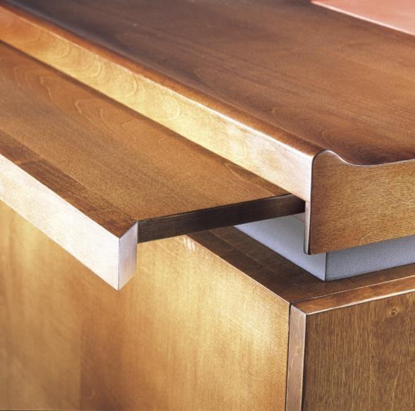 HUGUES CHEVALIER Прямоугольный деревянный стол с ящиками Iconic sun-id-1389844 - Вид №6