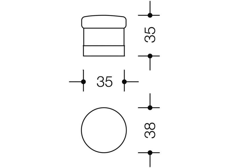 640FR напольный дверной буфер HEWI System 111 | Polyamid  - Вид №1