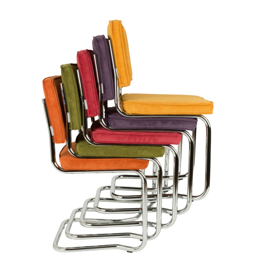 Стул Ridge Kink Rib светло-серый Zuiver 1100077 - Вид №9