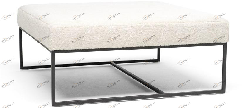 EPÒNIMO Квадратный пуф из ткани Casentino Gotham Gt 006