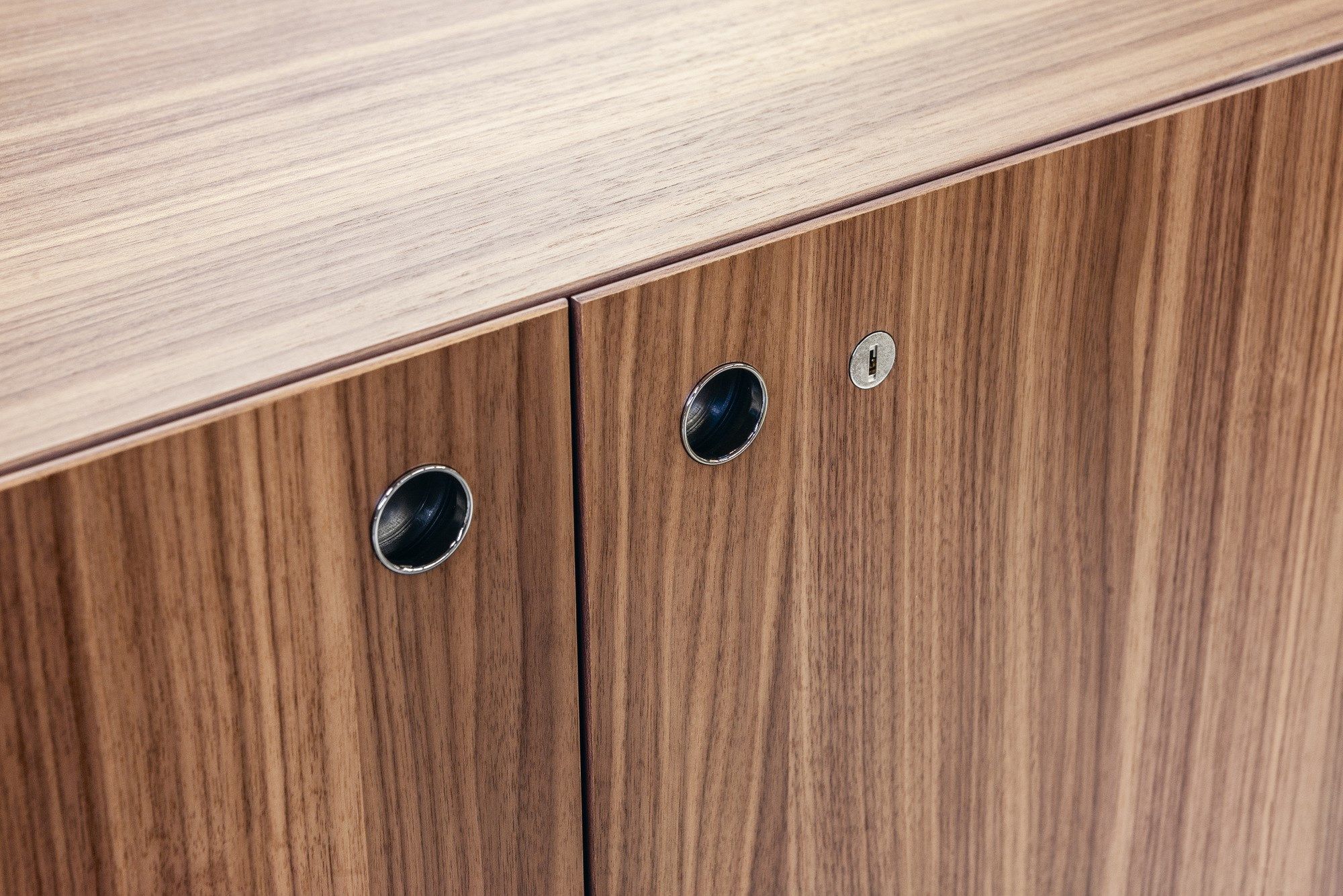 Деревянный шпон офисный шкаф с замком FANTONI MultipliCeo ARCH-00063408 - Вид №1