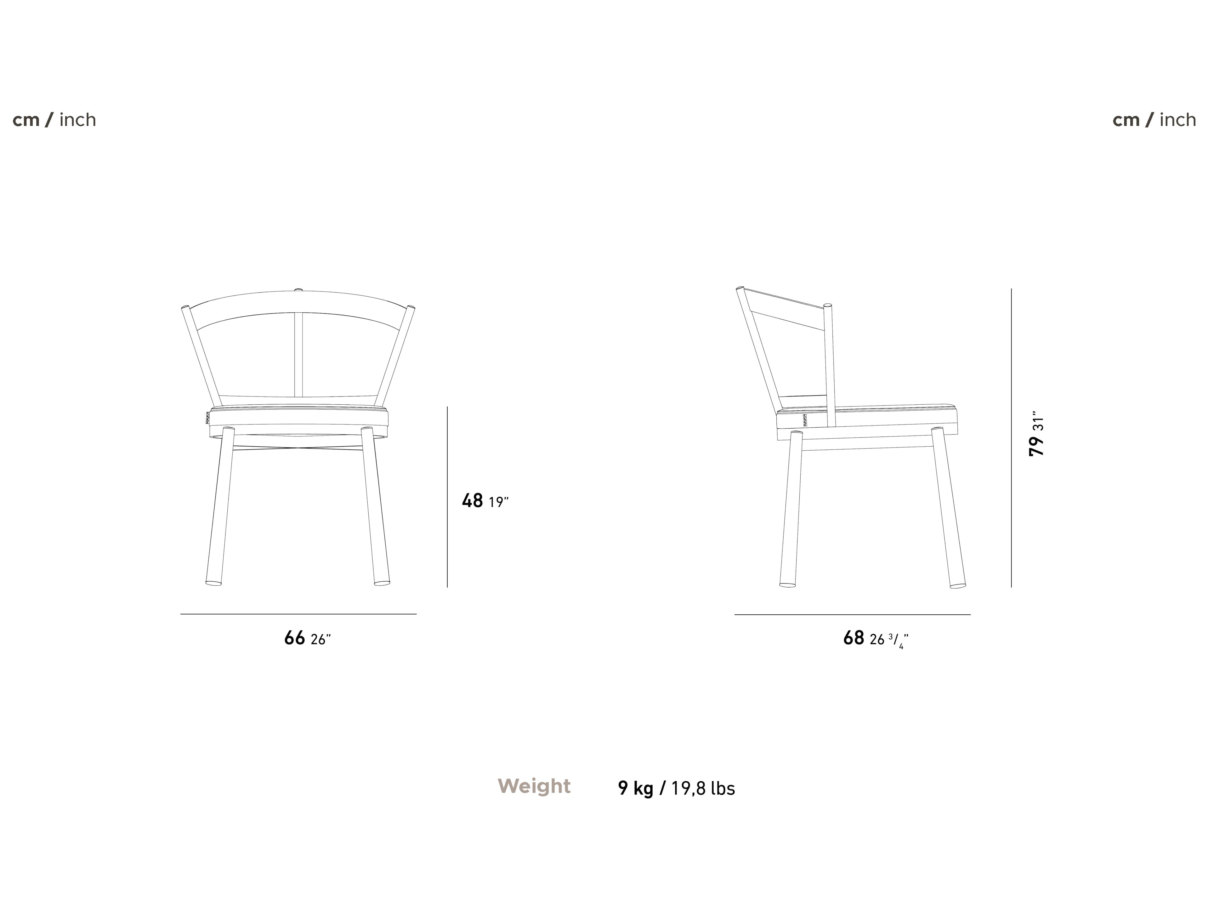 Стул для сада без подлокотников со встроенной подушкой YAAZ Turtle ARCH-00106483 - Вид №2