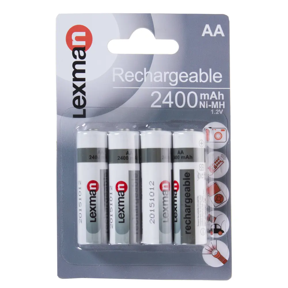 Аккумулятор Lexman АА, 2400 мА/ч, 4 шт STLM-2102420