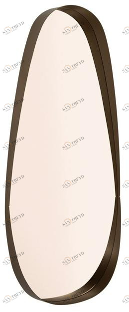 Tonin Casa Овальное настенное зеркало в окрашенной стальной раме sun-id-1513690