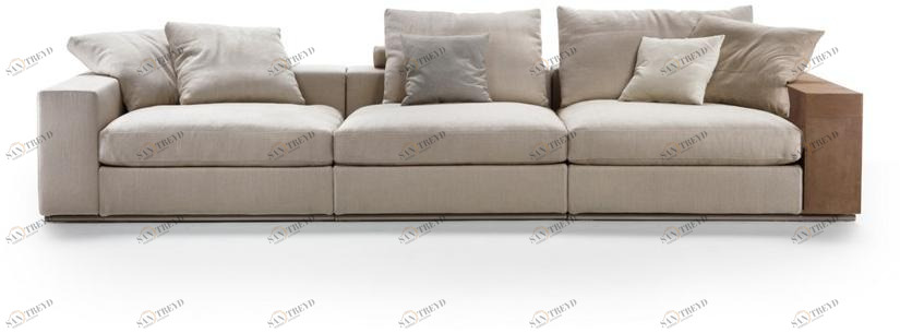 Flexform 3-х местный модульный диван из ткани Groundpiece sun-id-1508283