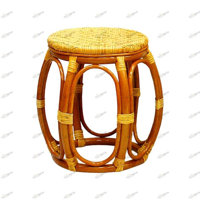 Табурет коричневый "Тенди" ЭКО ДИЗАЙН CLASSIC RATTAN 129557 Бежевый;коричневый 
