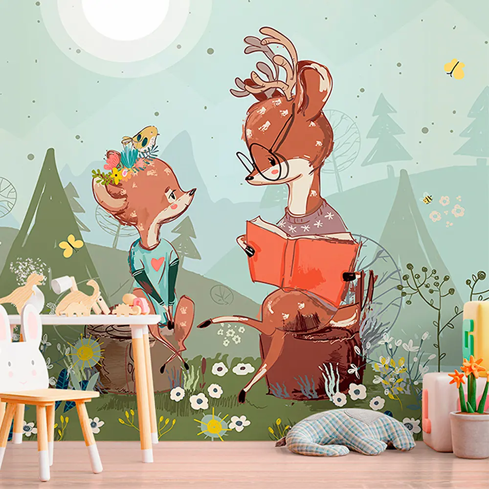 Фотообои Лесная школа флизелиновые 300x270 см L13-413 FBRUSH 3D FLIZART STLM-2023818 - Вид №3