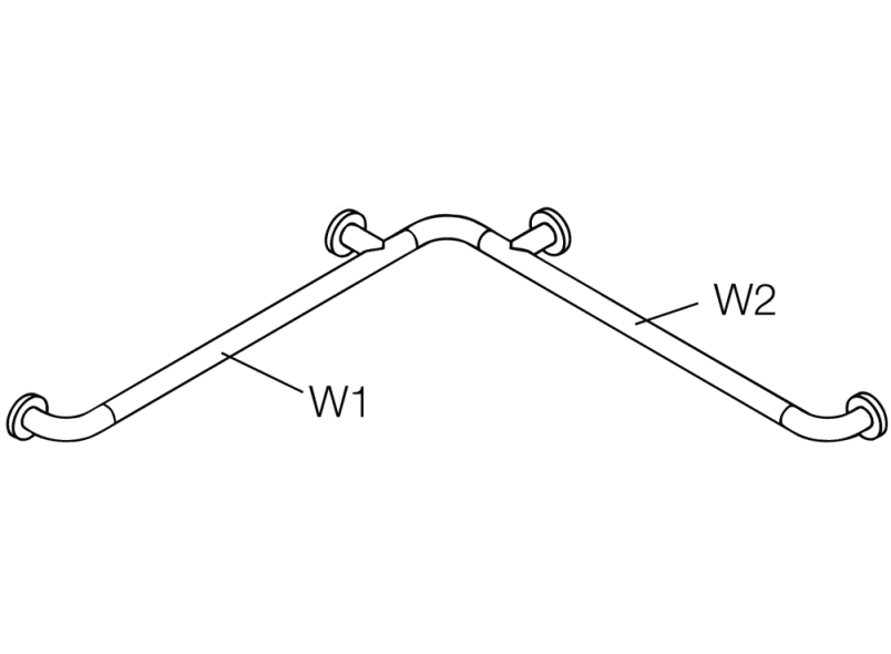 801.35B1S Поручни для душа и ванны, специальные длины HEWI Edition matt | Polyamid  - Вид №2