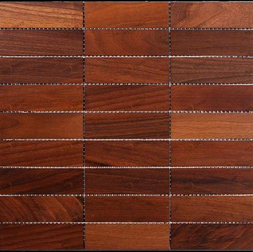 Мозаика и 3D панели из дерева Da Vinci Мозаика 9x3 023 Орех американский Селект (Гладкая) 324х324 мм 1301100023