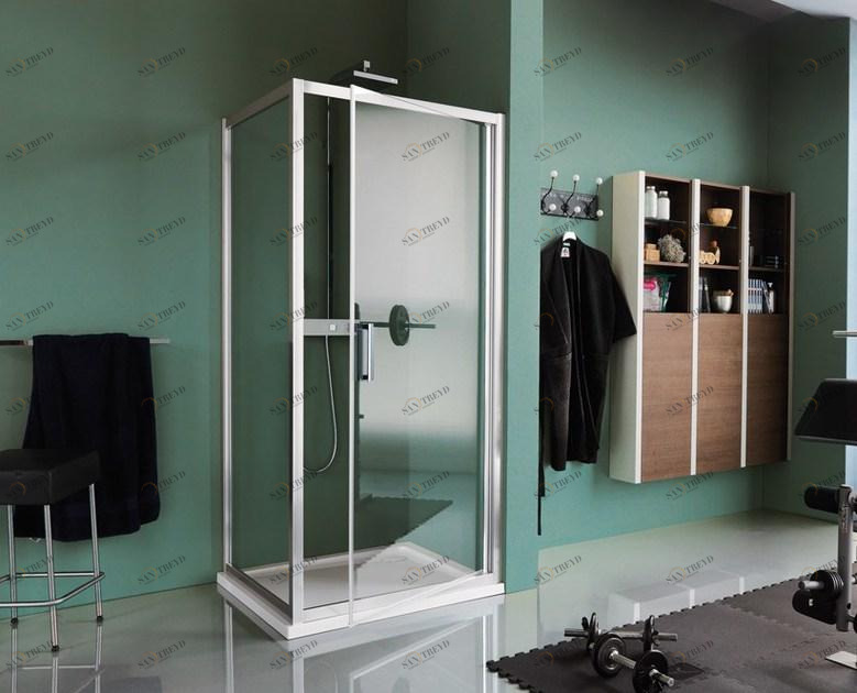 Samo Прямоугольная душевая кабина из закаленного стекла с распашной дверцей Classica sun-id-1398791