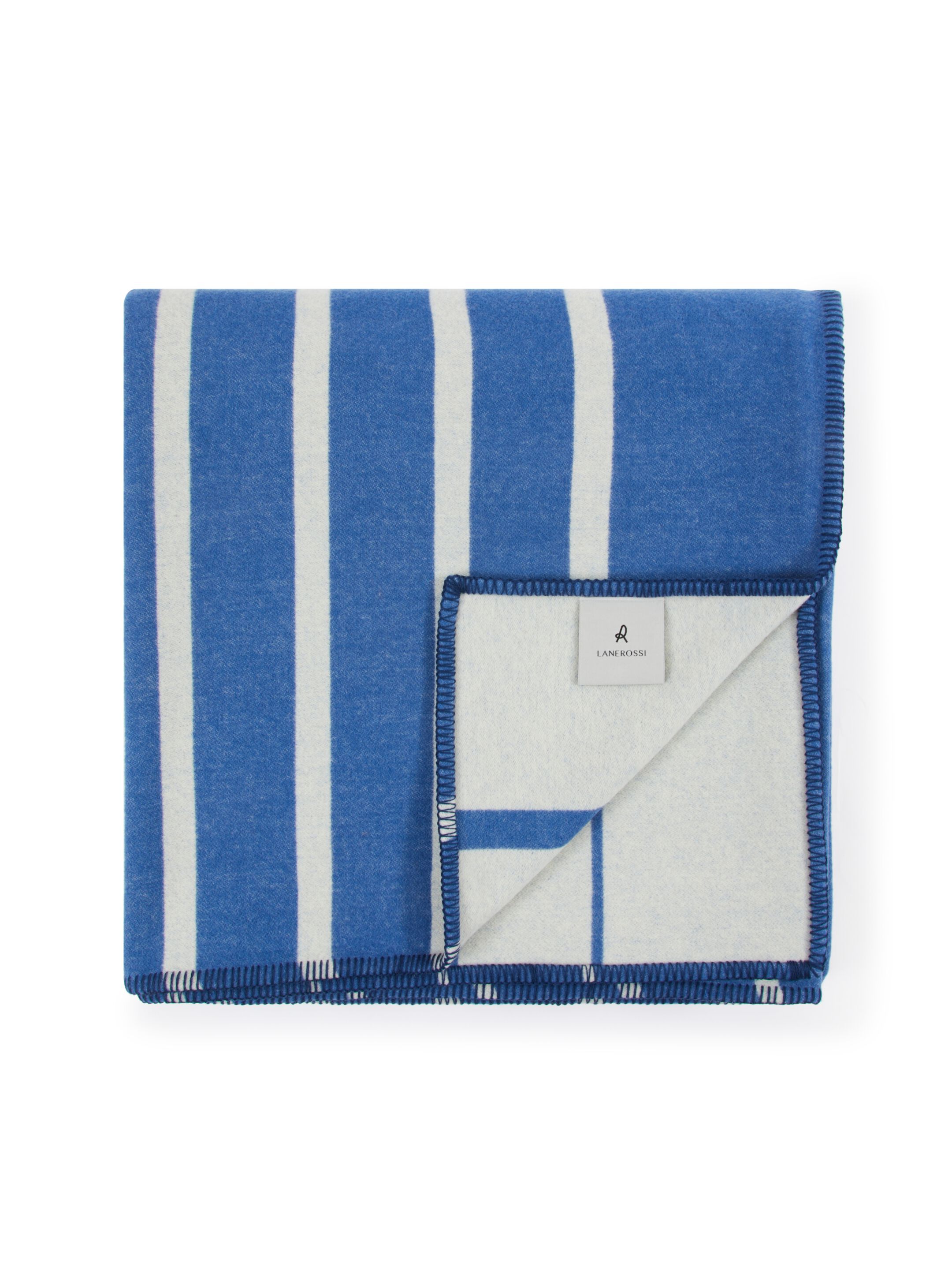 Двустороннее одеяло из мериносовой шерсти и кашемира Lanerossi Оптическая ARCH-00086862 - Вид №7