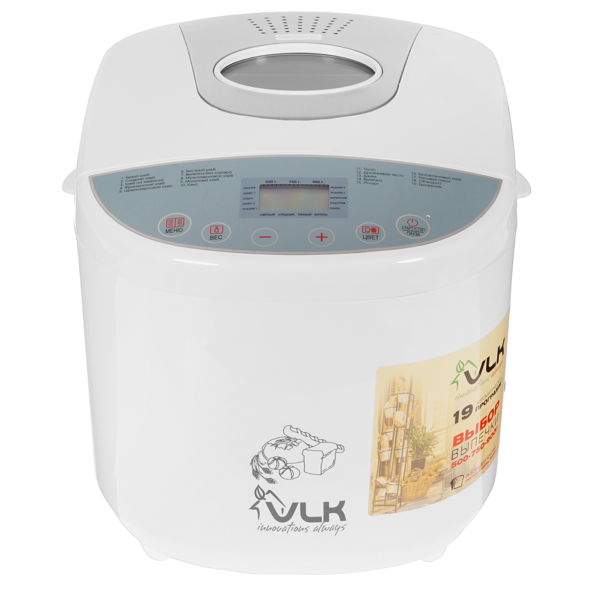 5301872 Хлебопечь VLK Palermo-5200 белый STDN-0138970 - Вид №1