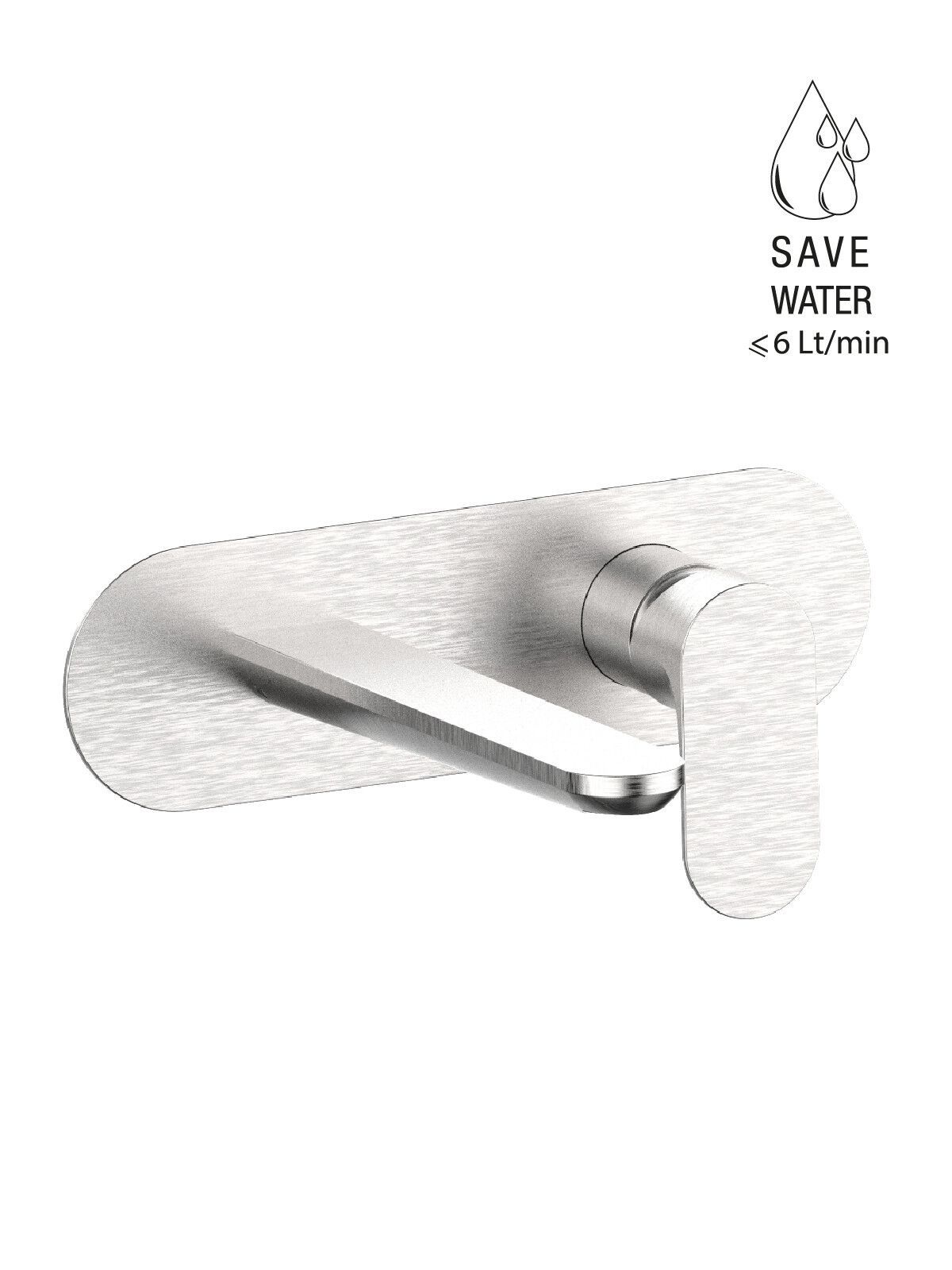 Настенный смеситель для раковины с пластиной без слива Rubinetterie Frattini Lea ARCH-00115506 - Вид №13