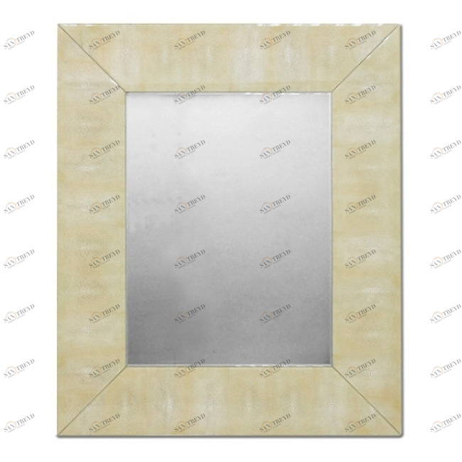 Зеркало прямоугольное настенное бежевое Biscuit Shargreen PUSHA ДИЗАЙНЕРСКИЕ 062584 Бежевый 