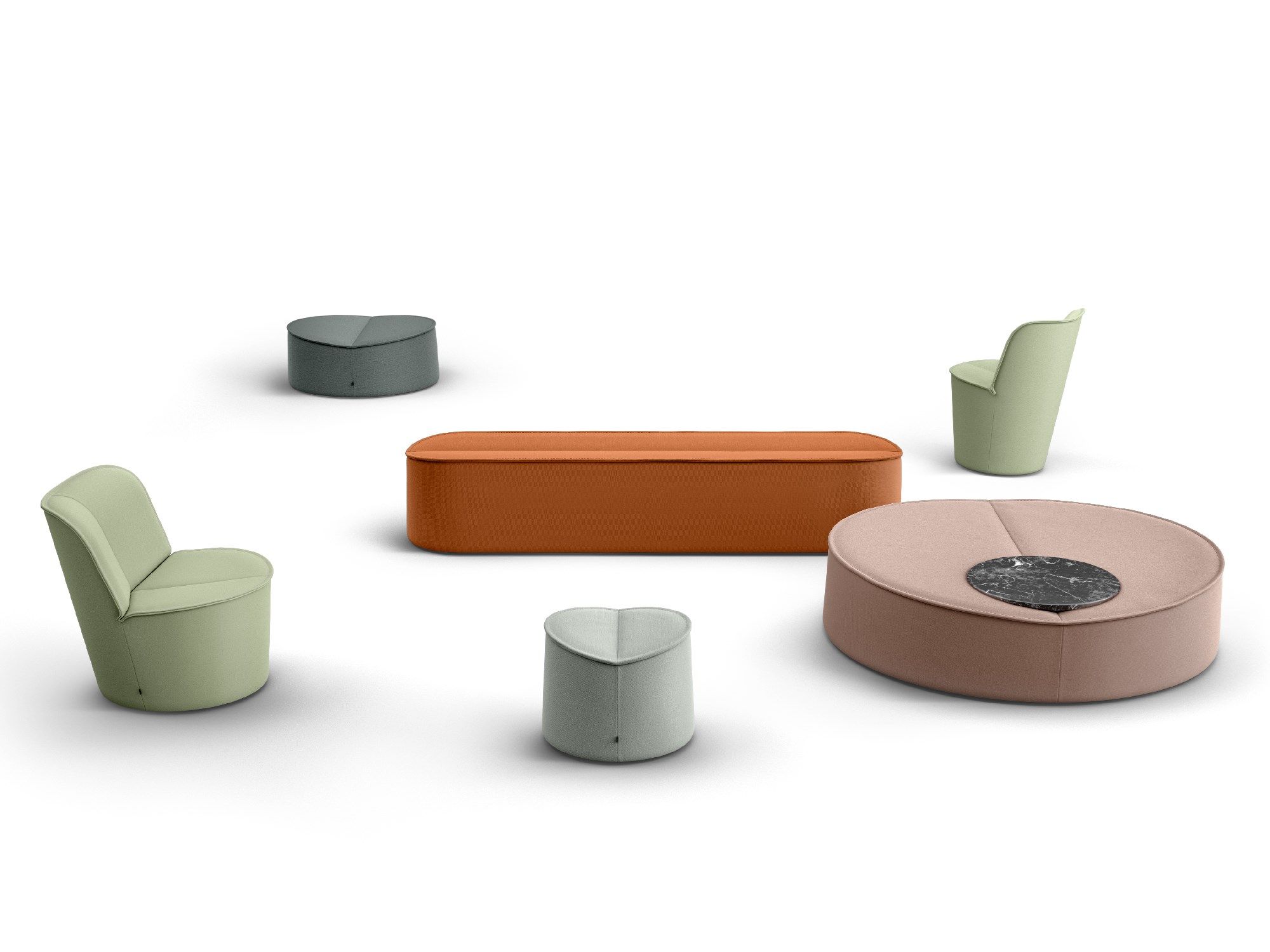 Тканевое кресло COR Nenou ARCH-00061965 - Вид №3