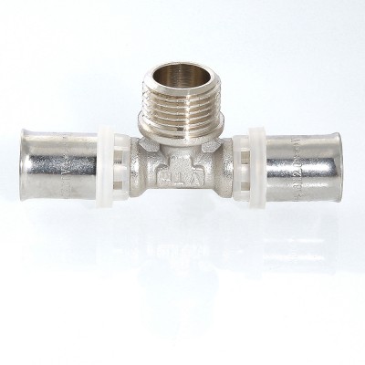 VTm.233.N.260526 Пресс-фитинг – тройник с переходом на наружную резьбу Valtec 26 мм х 3/4" х 26 мм  - Вид №4