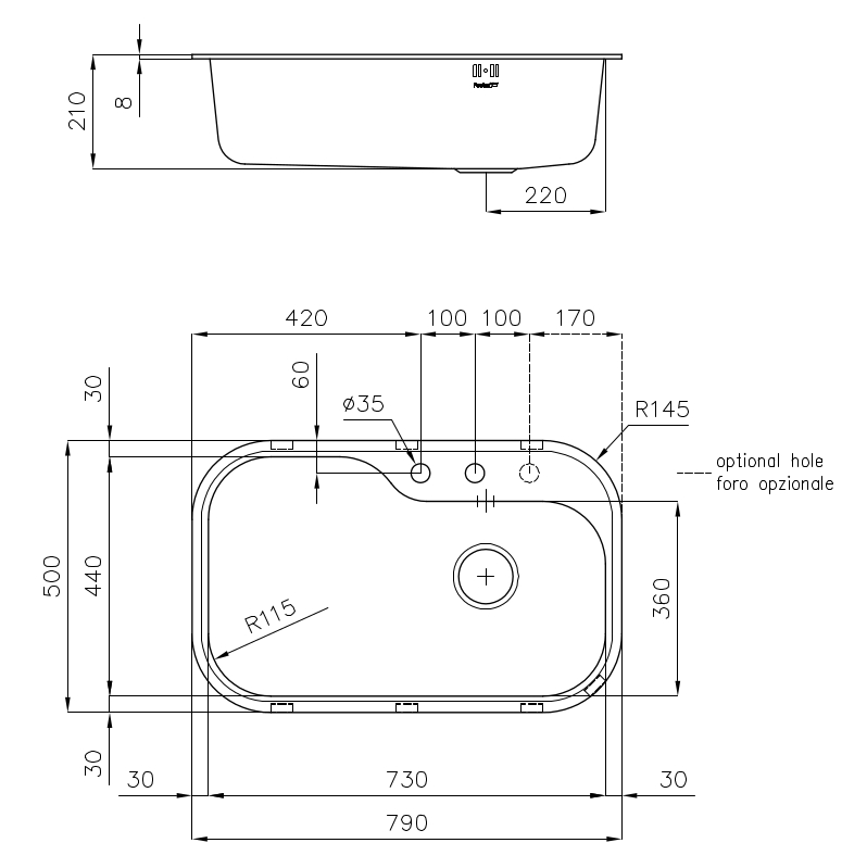 1679660 Мойка Tornado 1679660 Fosterspa  - Вид №1