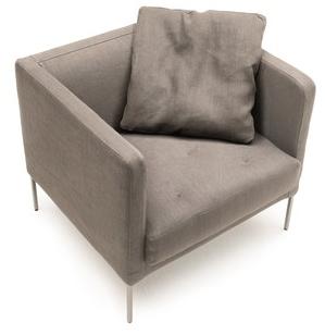 Living Divani Кресло из ткани со съемным чехлом с подлокотниками Lipp sun-id-1419130 - Вид №1