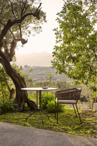 107237 Обеденный стол со столешницей Compact Ø 80 см Point Weave