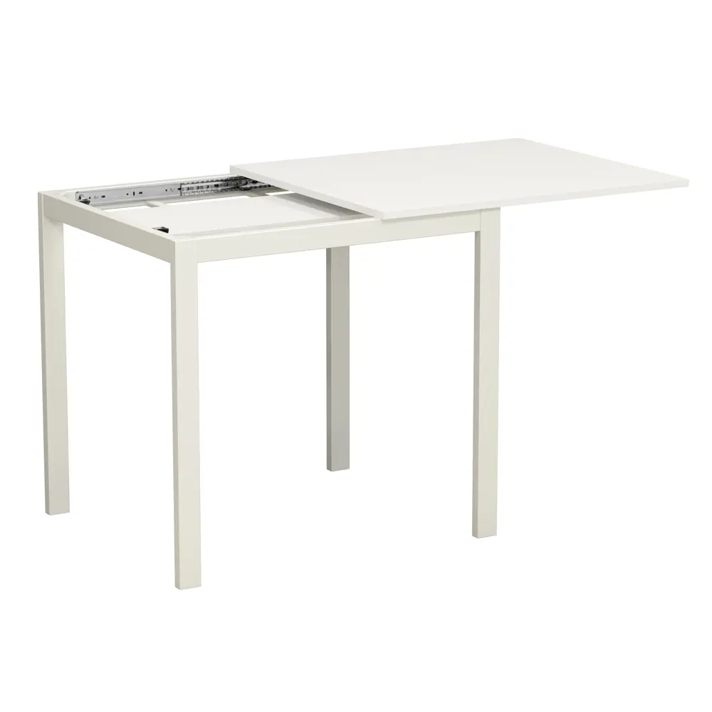 Стол кухонный TBL-005 раздвижной 79-109x75x 68 см прямоугольник ДСП цвет белый Santreyd Стол раздвижной STLM-2203640 - Вид №7