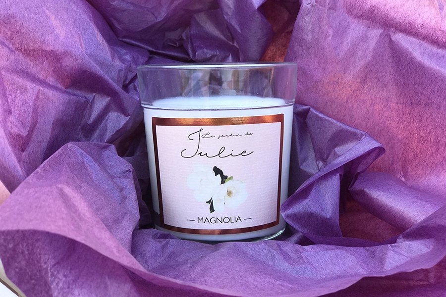 Свеча ароматическая "Магнолия" Le Jardin De Julie AMBIENTAIR  00-3880956 Белый  - Вид №4