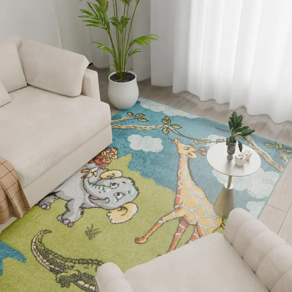 Ковер полипропилен Art Kids LM15 150x230 см цвет зеленый 83272093 STLM-2038047 