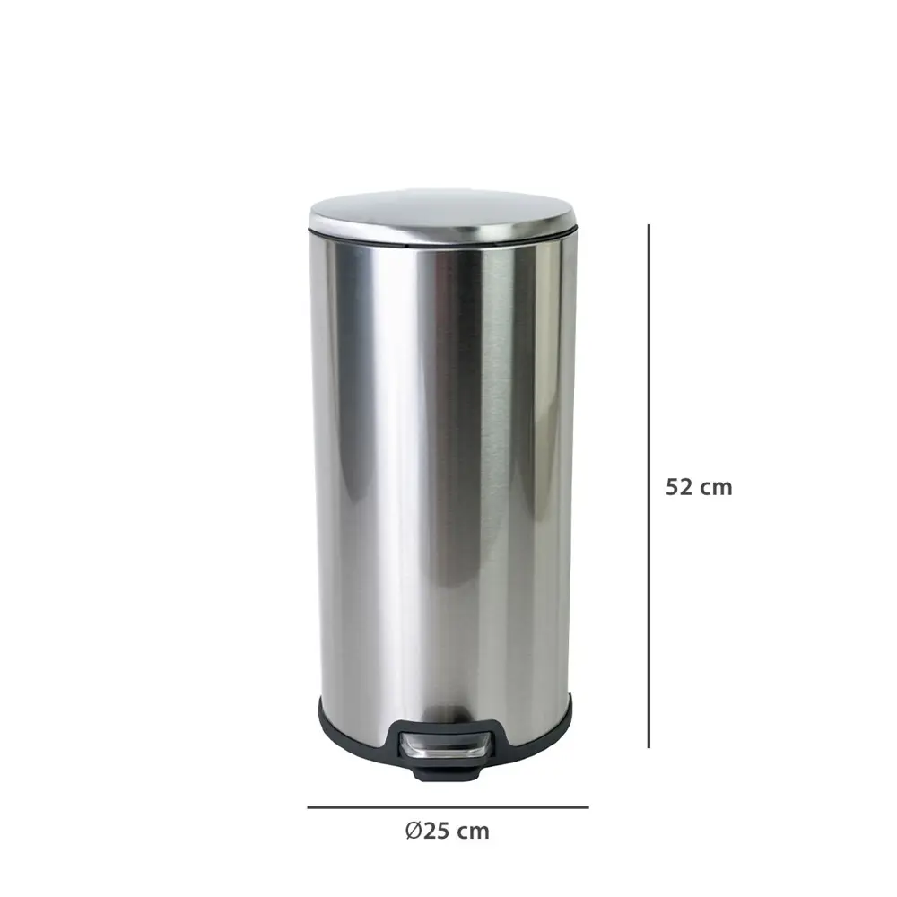 Контейнер для мусора Primanova Cigo M-E50-30-06 20 л металл цвет хром STLM-2201982 - Вид №1