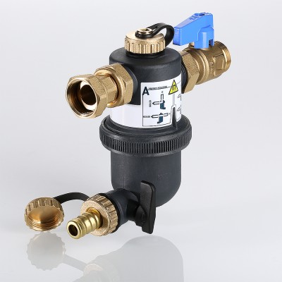 VT.383.B.05 Фильтр-дешламатор с пластиковым корпусом Valtec 3/4"  - Вид №11