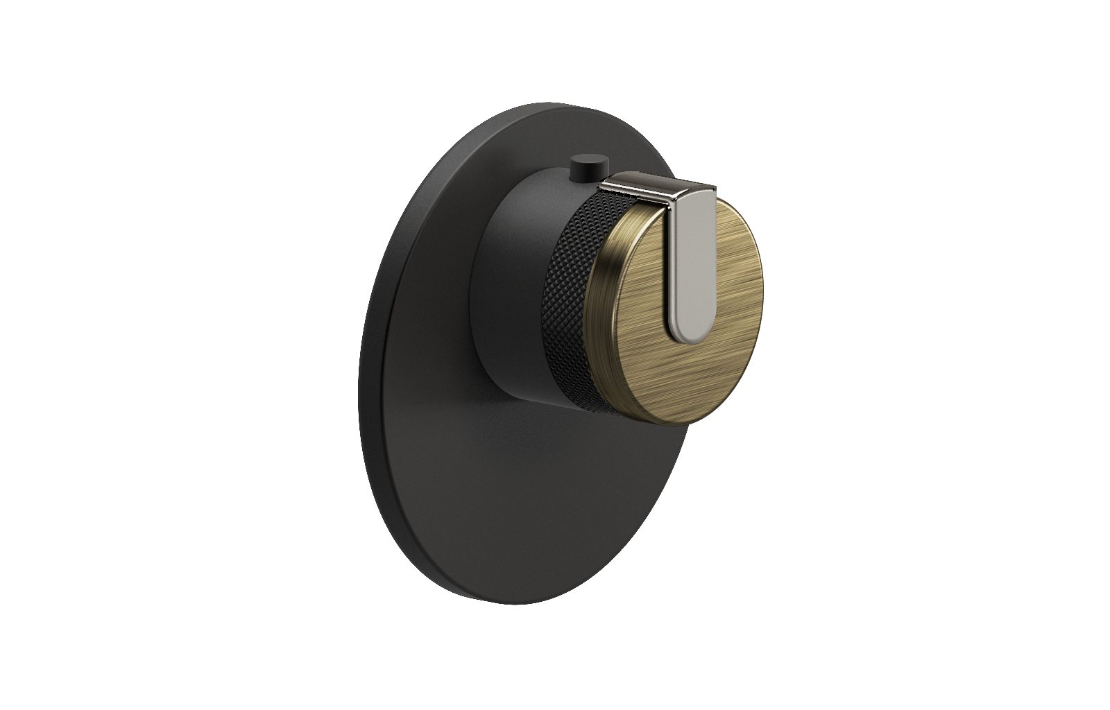 E-8027-R1VBB-L1PC-MBK-T Термостатический переключатель 3/4-Внешняя часть GRAFF MOD+