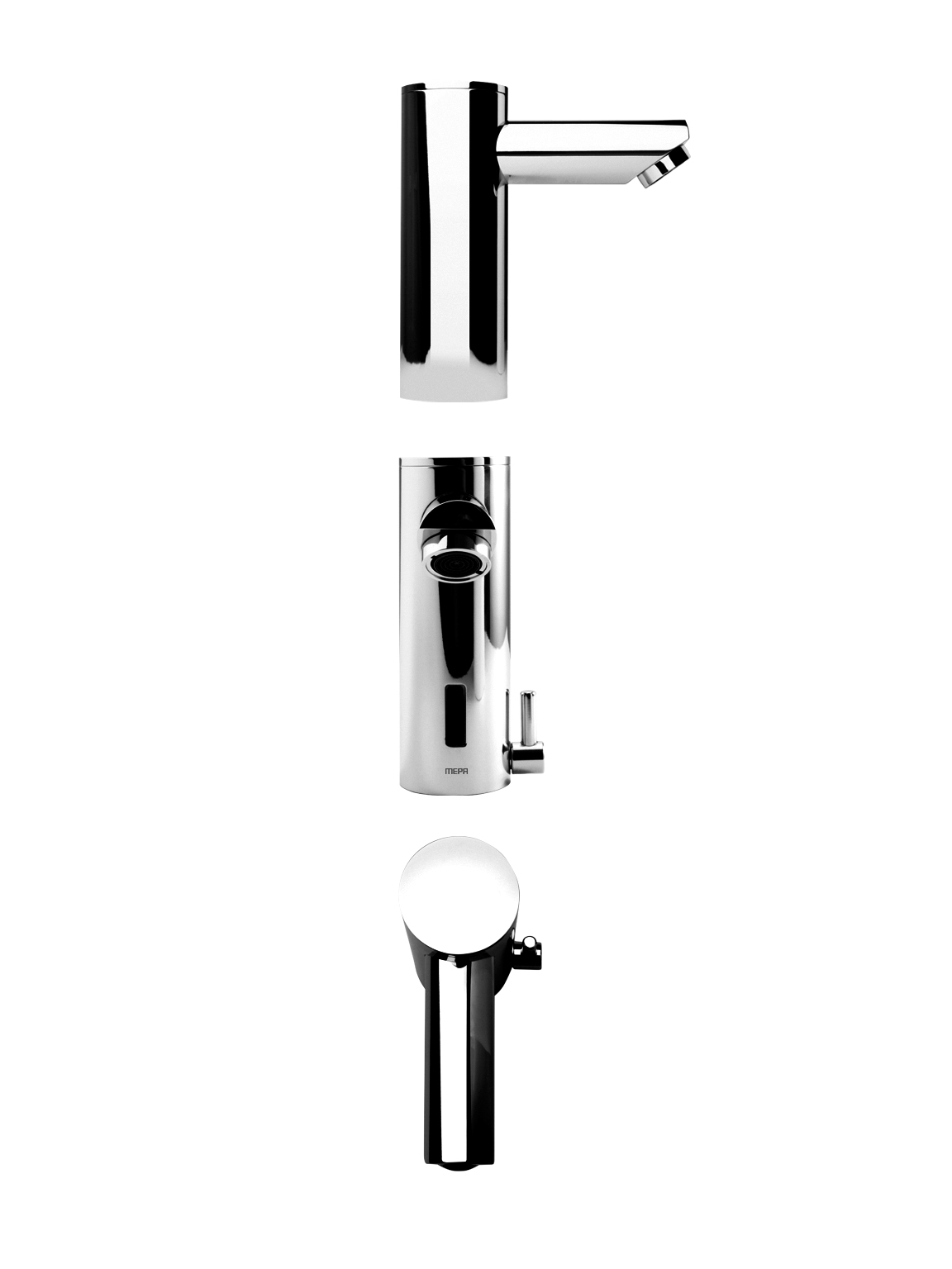 718855 MEPA  ИК-смесители для умывальников Санилиновый стиль для холодной / теплой воды, с питанием от сети 