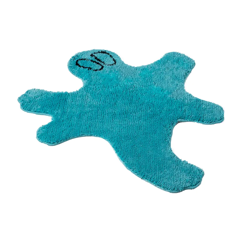 Коврик для ванной Irony цвет синий MOROSHKA STLM-2020971