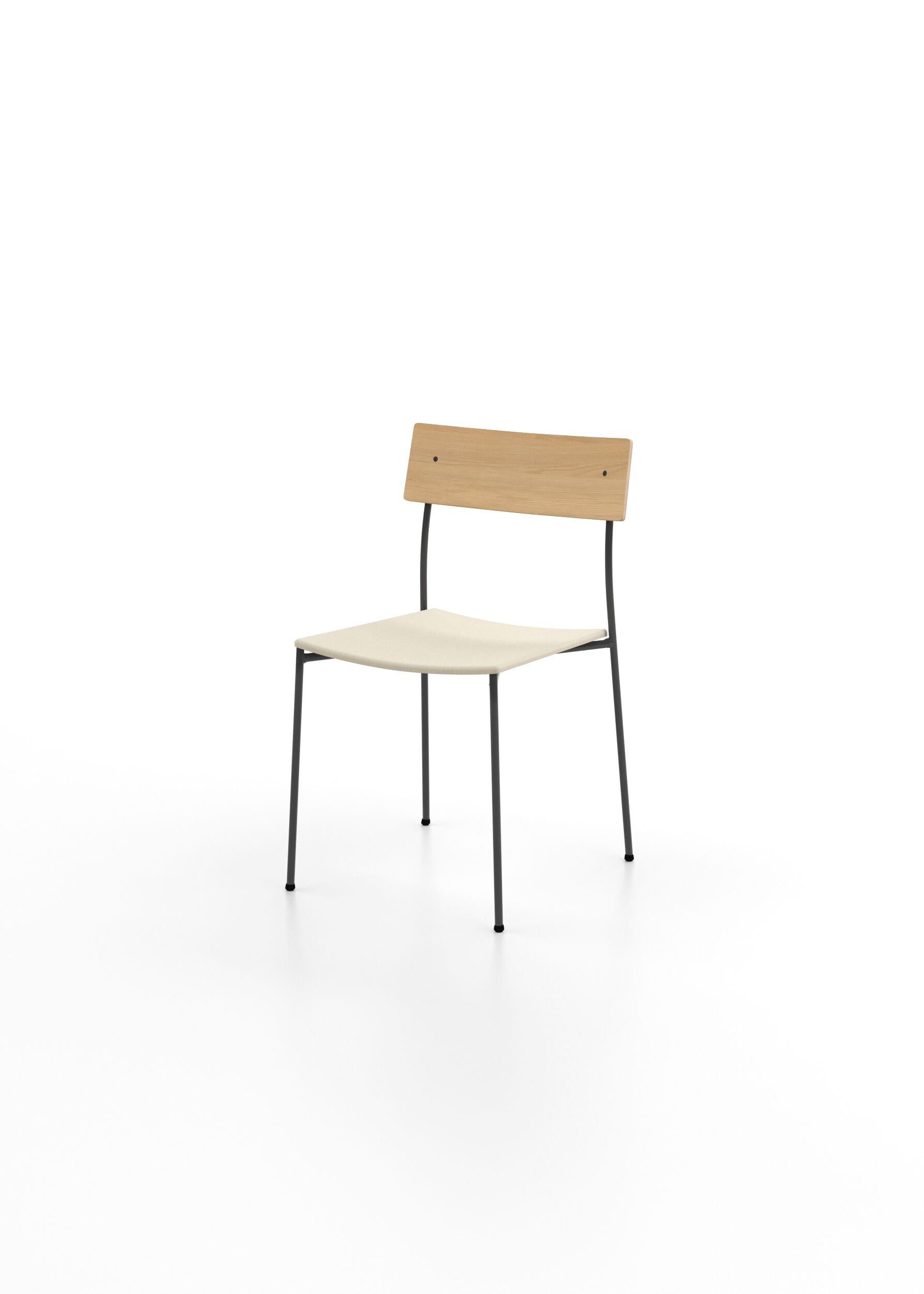 Штабелируемый стул с мягким сиденьем Omelette Editions Alex ARCH-00016985 - Вид №2