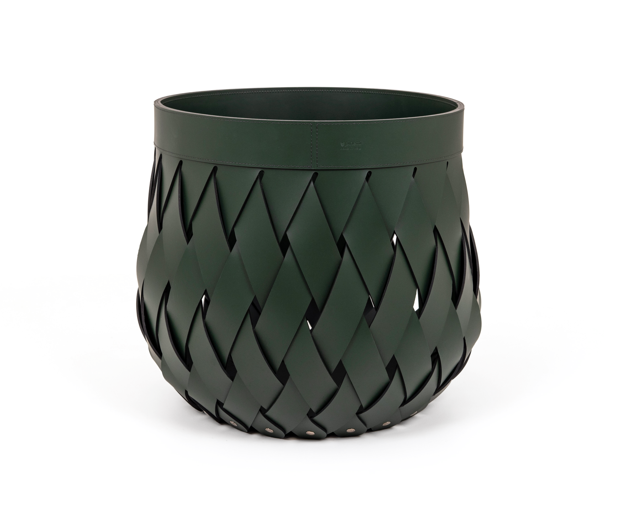 Корзина Canaria - Ø 40XH40 см / регенерированная кожа_манго Pinetti 00.1556.082.036