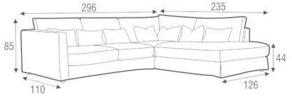 Sits 5-местный угловой диван из ткани sun-id-1345288 - Вид №2