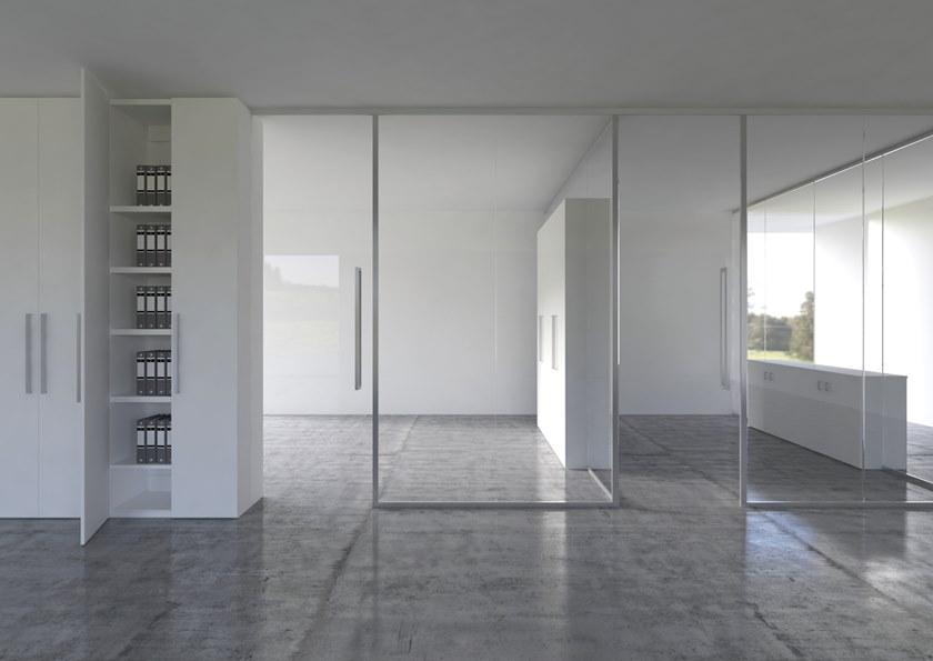 Elitable Высокий деревянный офисный блок с распашными дверями sun-id-1432968 - Вид №3