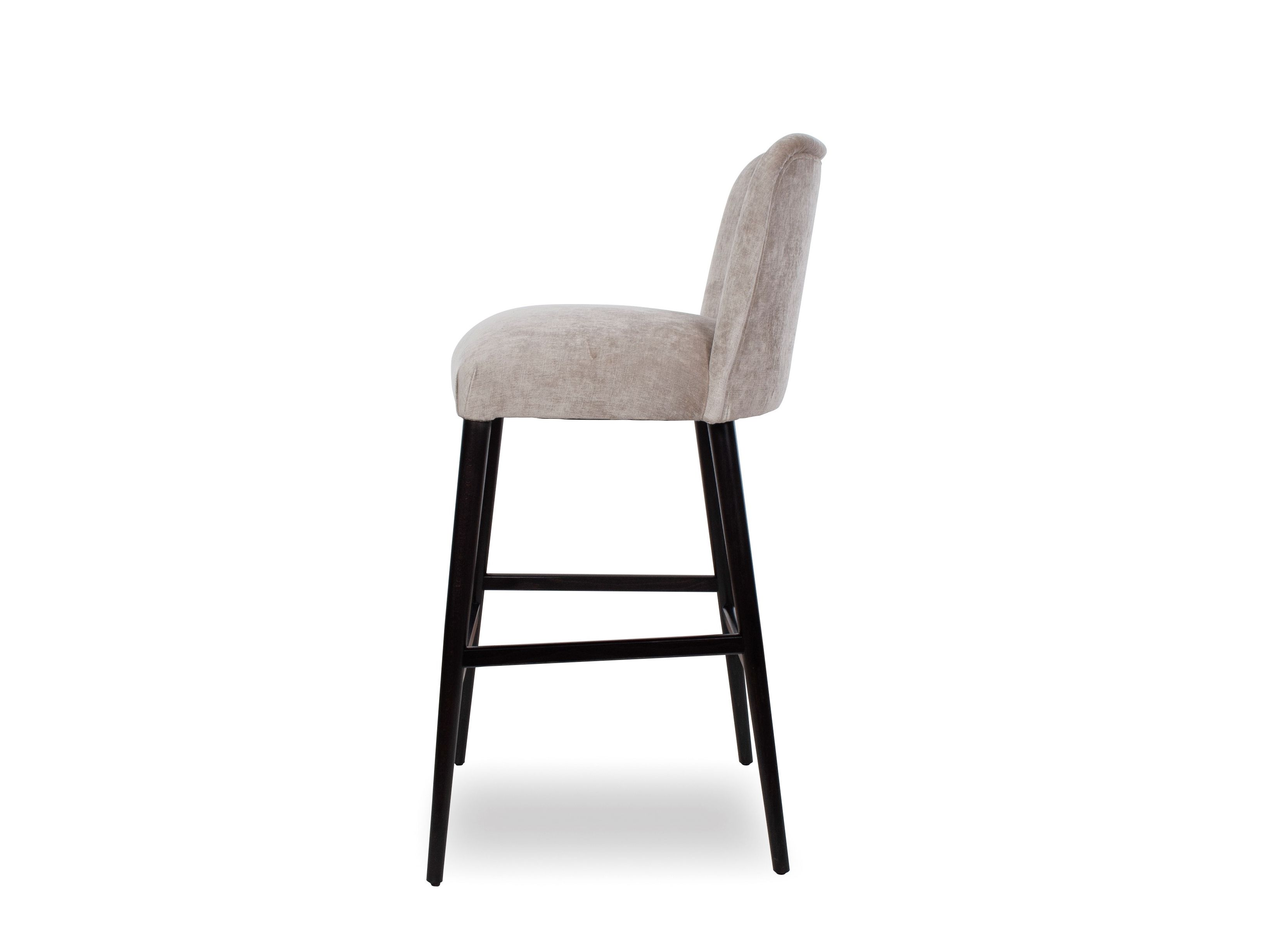 Высокий тканевый табурет с подставкой для ног со спинкой CREARTE COLLECTIONS Kel Contemporain ARCH-00136515 - Вид №3