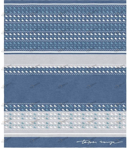 Tapis Rouge Прямоугольный коврик ручной работы Val camonica Tr 1690